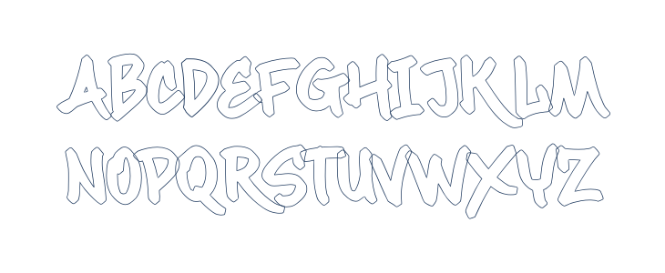 Maximback Outline Uppercase