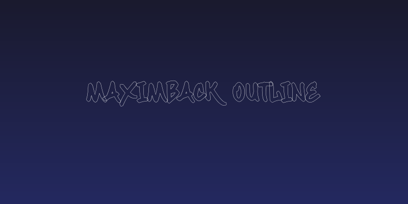 Maximback Outline Social Header