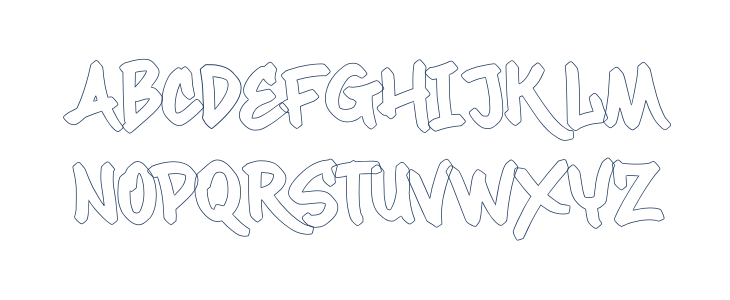 Maximback Outline Lowercase