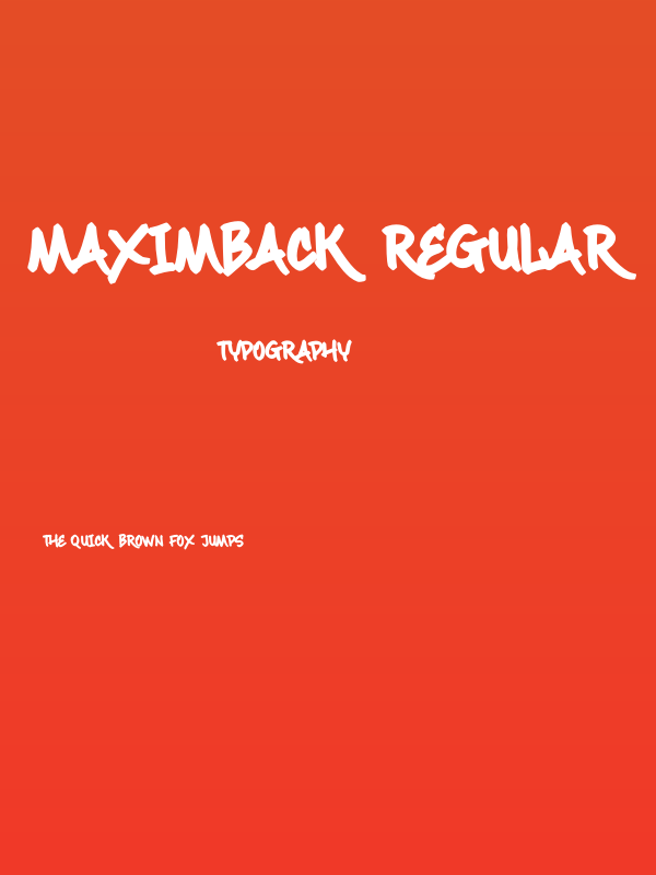 Maximback Regular Poster