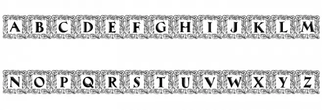 Maximilian Antiqua Initialen Regular Schriftart Groß