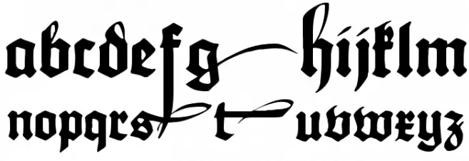 Maximilian Zier Schriftart Kleinbuchstaben
