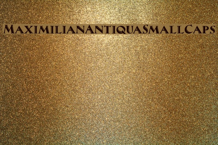 MaximilianAntiquaSmallCaps Font examples