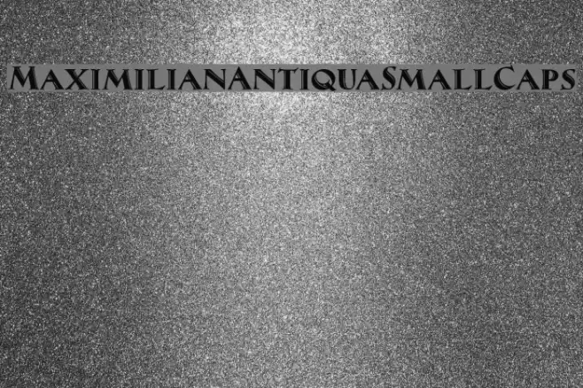 MaximilianAntiquaSmallCaps フォント examples