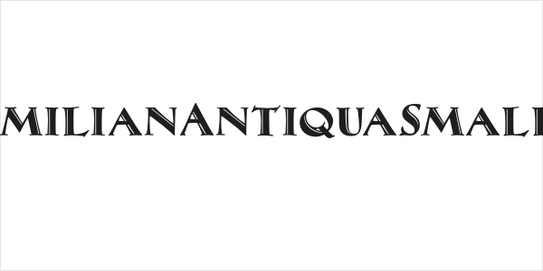 MaximilianAntiquaSmallCaps Logo