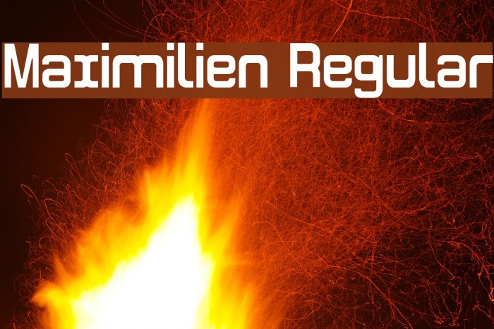 Maximilien Regular Font examples