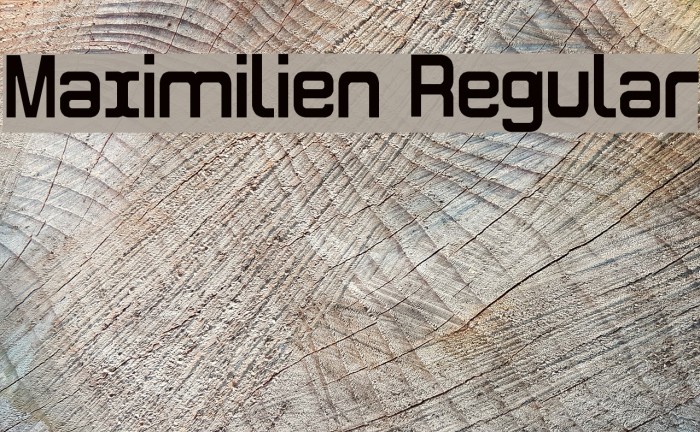 Maximilien Regular Font examples