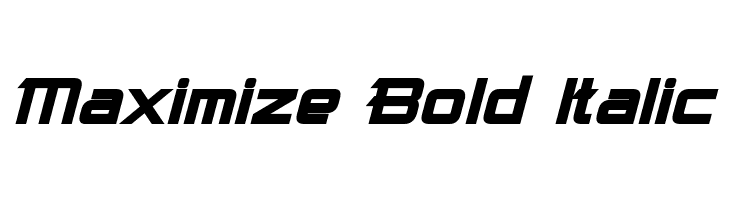 Maximize Bold Italic  font caratteri gratis