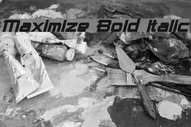 Maximize Bold Italic examples