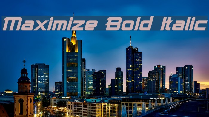 Maximize Bold Italic Font examples