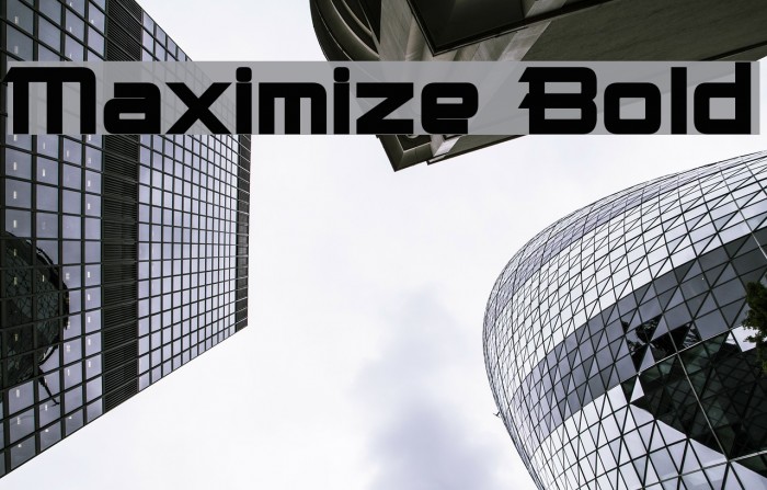 Maximize Bold Font examples