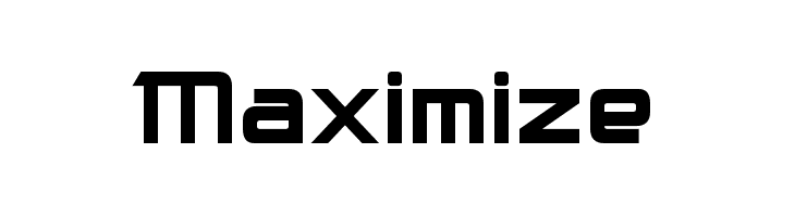 Maximize  नि: शुल्क फ़ॉन्ट्स डाउनलोड