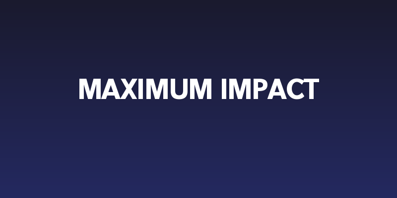 Maximum Impact Social Header