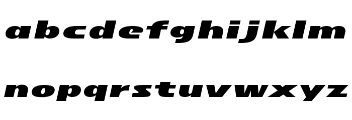 Maximum Line Speeder Font LOWERCASE