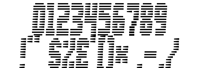 Maximum Security Font OTHER CHARS