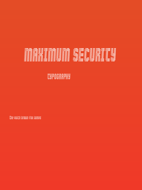 Maximum Security Poster