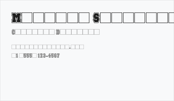 Maximum Strength Business Card