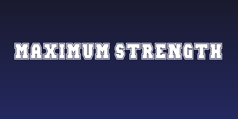 Maximum Strength Social Header