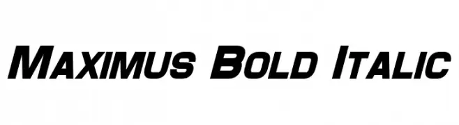 Maximus Bold Italic  baixar fontes gratis