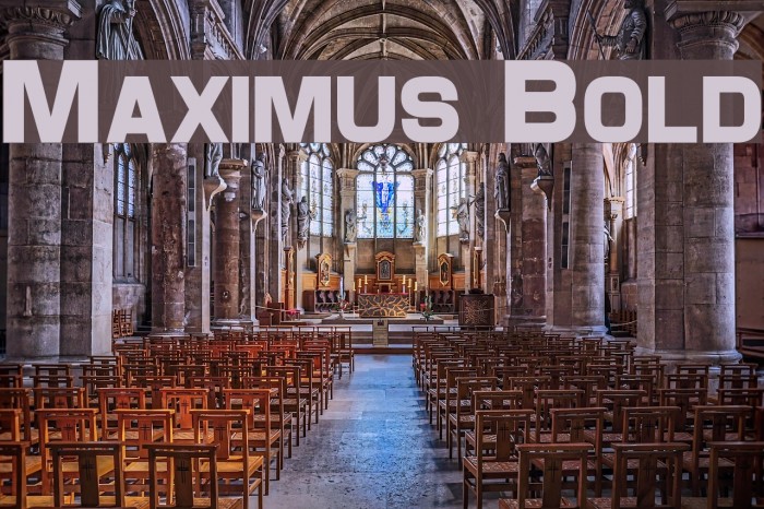 Maximus Bold Font examples