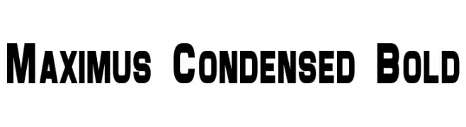 Maximus Condensed Bold  baixar fontes gratis