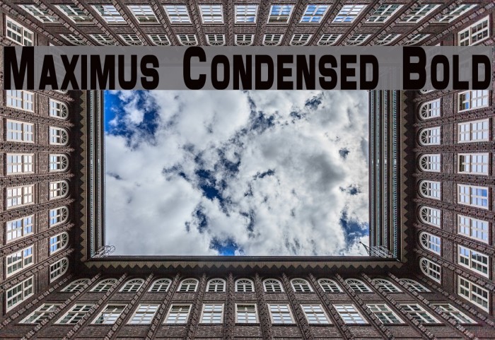 Maximus Condensed Bold Font examples