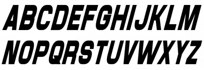 Maximus Condensed Italic Polices MAJUSCULES