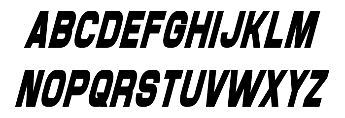 Maximus Condensed Italic Font LOWERCASE