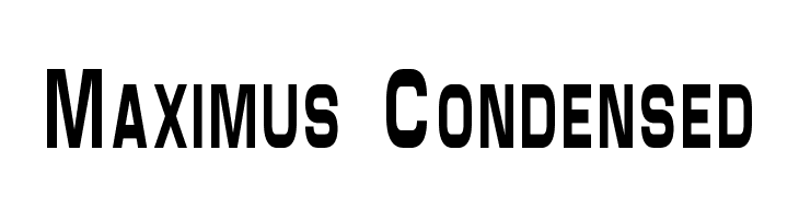 Maximus Condensed  font caratteri gratis