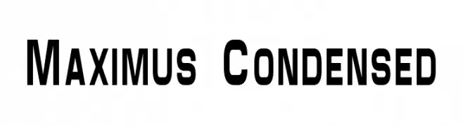 Maximus Condensed  フリーフォントのダウンロード