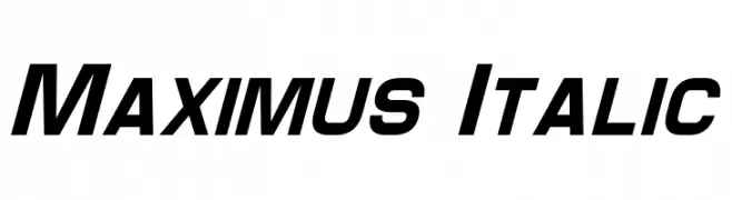 Maximus Italic  baixar fontes gratis