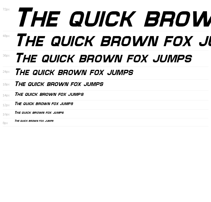 Maximus Italic Waterfall