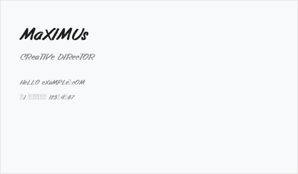Maximus Business Card