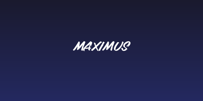 Maximus Social Header