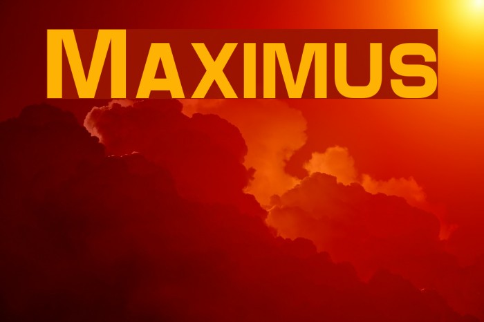Maximus Font examples