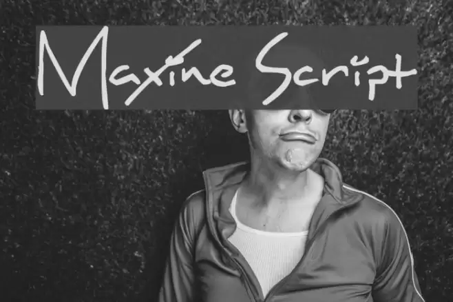 Maxine Script Font examples
