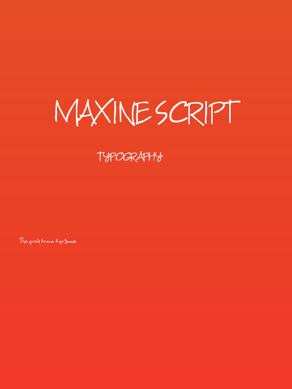 Maxine Script Poster