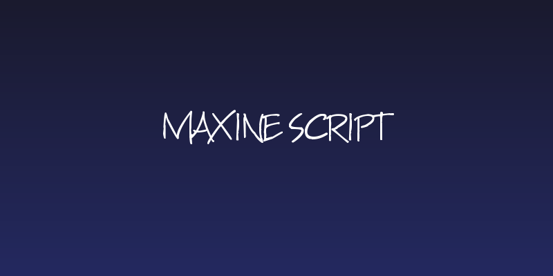 Maxine Script Social Header