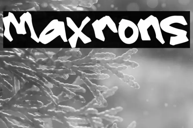 Maxrons Font examples