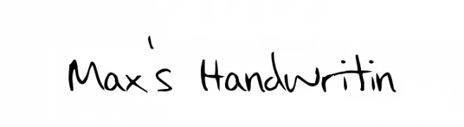 Max's Handwritin  Fuentes Gratis Descargar