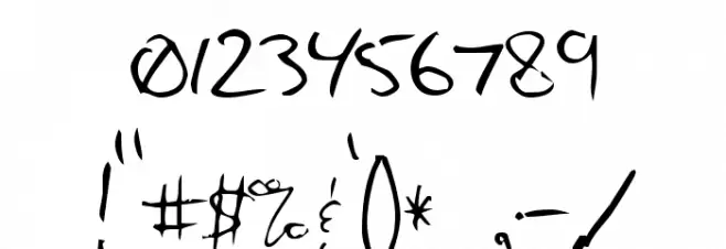 Max's Handwritin Font OTHER CHARS