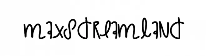MaxsDreamland  Frei Schriftart Herunterladen