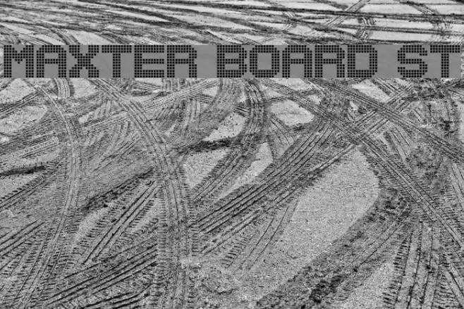 Maxter Board St Font examples