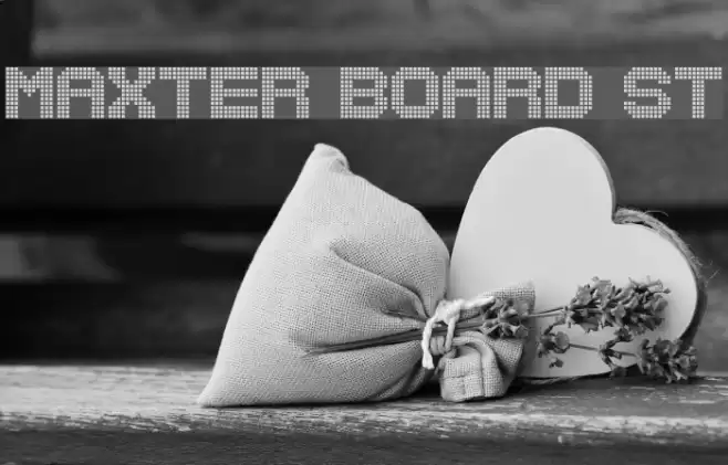 Maxter Board St Font examples