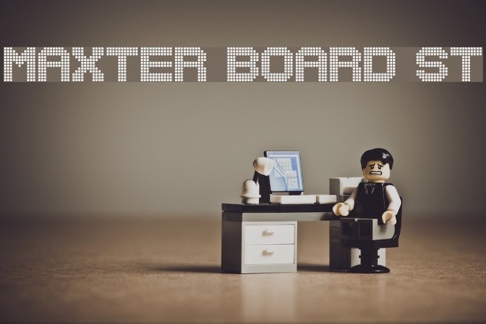 Maxter Board St Font examples