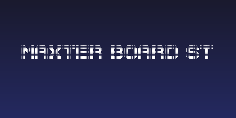 Maxter Board St Social Header