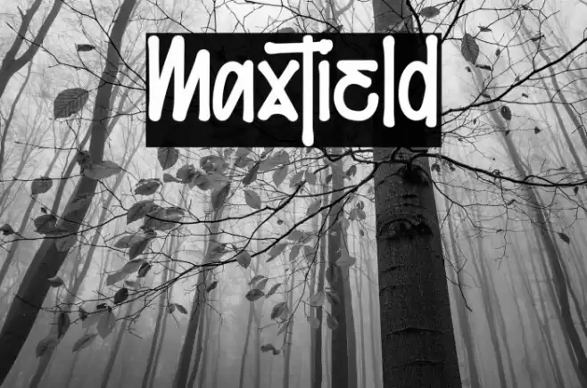 Maxtield Font examples