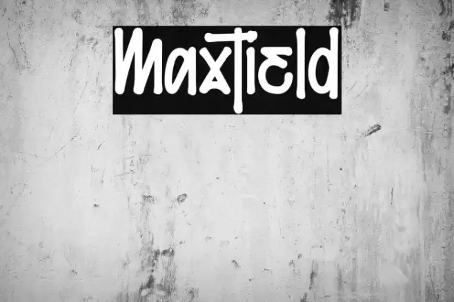 Maxtield Font examples