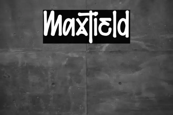 Maxtield Font examples