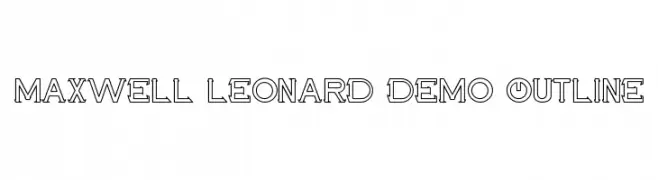 Maxwell Leonard Demo Outline  baixar fontes gratis